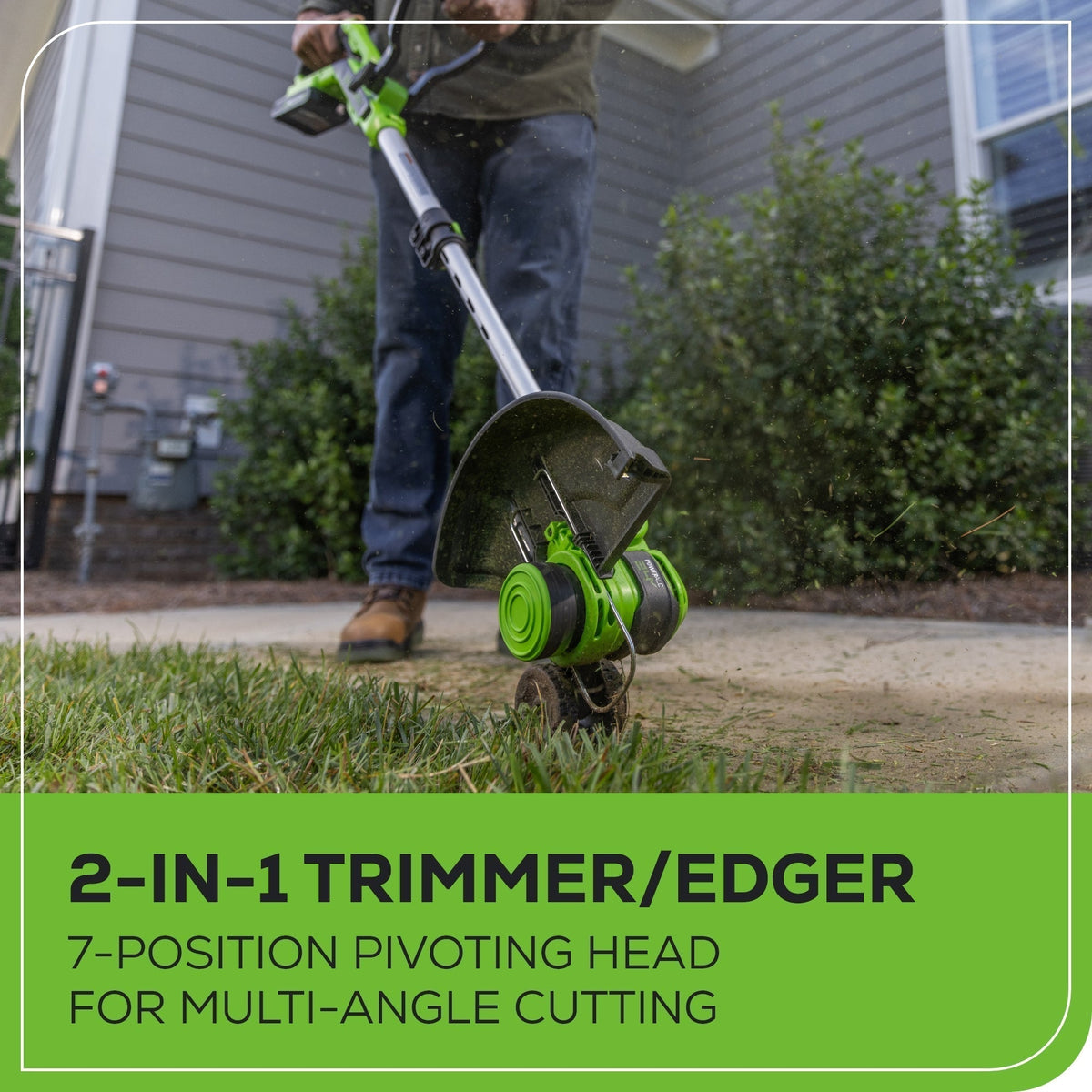 Greenworks ST24B217 Cordless Trimmer Kit 30.5cm 24V